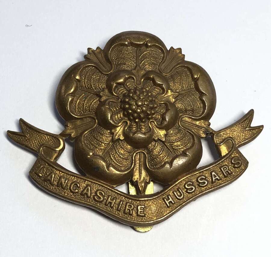 Lancashire Hussars post 1908 cap badge