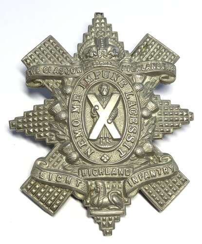 Glasgow Highlanders, HLI WW2 glengarry badge
