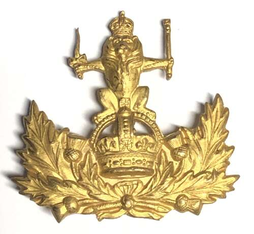 QO Glasgow Yeomanry Scottish Officer's cap badge