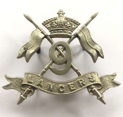 9th (Queen's Royal) Lancers Victorian cap badge circa 1896-1901
