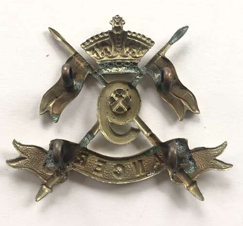 9th (Queen's Royal) Lancers Victorian cap badge circa 1896-1901