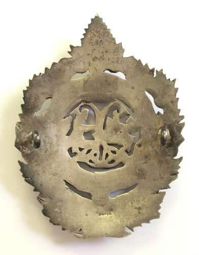 Argyll & Sutherland Highlanders Scottish Officer's silver glengarry badge