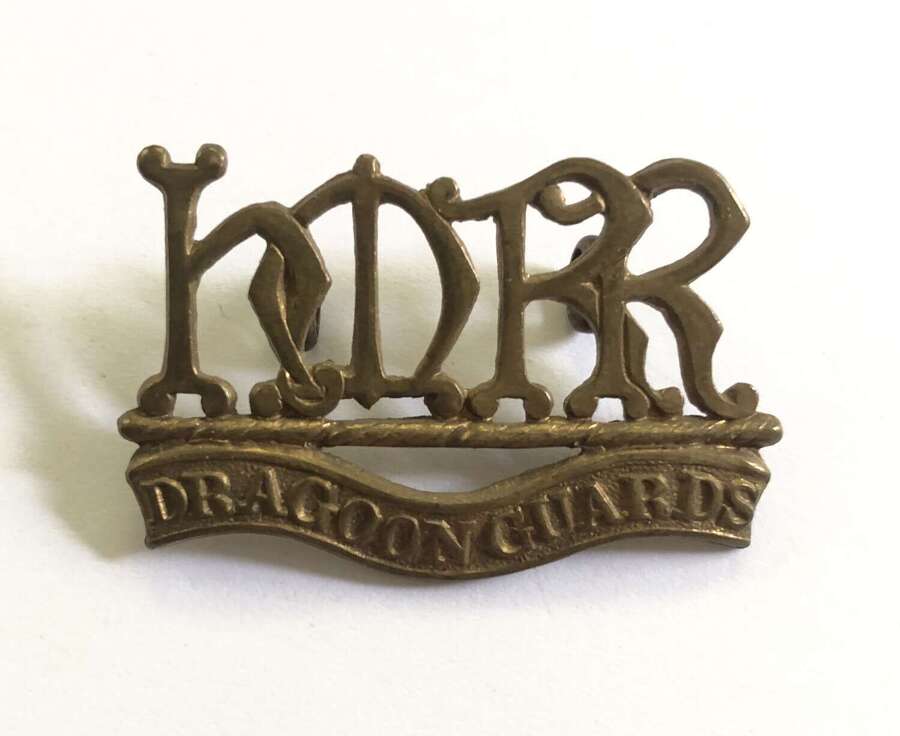 Her Majesty&rsquo;s Reserve Regiment of Dragoon Guards Boer War shoulder title c. 1900-01.
