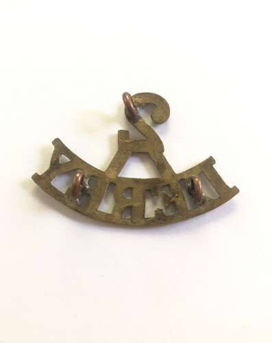 2 / DERBY 2nd Bn. Sherwood Foresters Boer War shoulder title