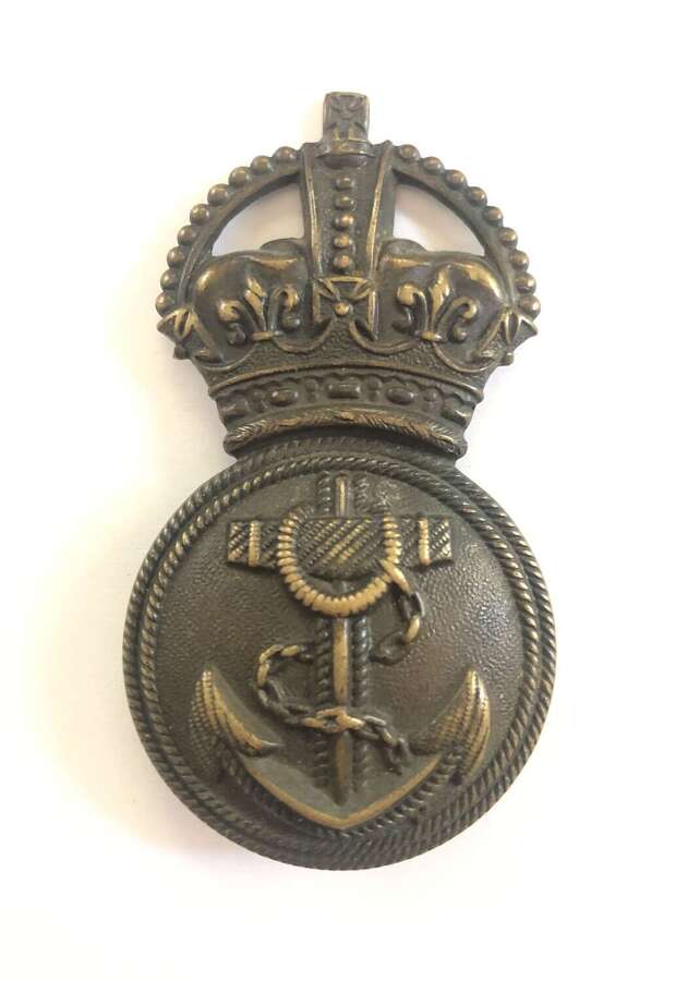 Royal Naval Division WW1 Chief Petty Officer RND cap badge c. 1915-18