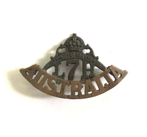 7th Light Horse Australian Imperial Forces WW1 unofficial slouch hat badge