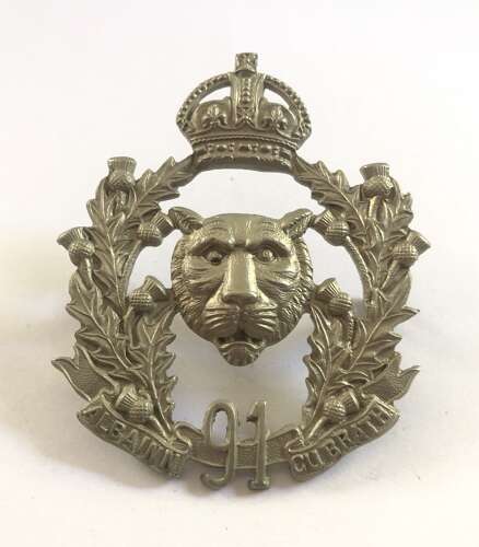 91st Regiment Canadian Highlanders, Argyll & Sutherland glengarry badge