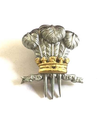 10th Royal Hussars Officer tent cap badge