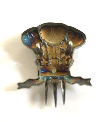 10th Royal Hussars Officer tent cap badge