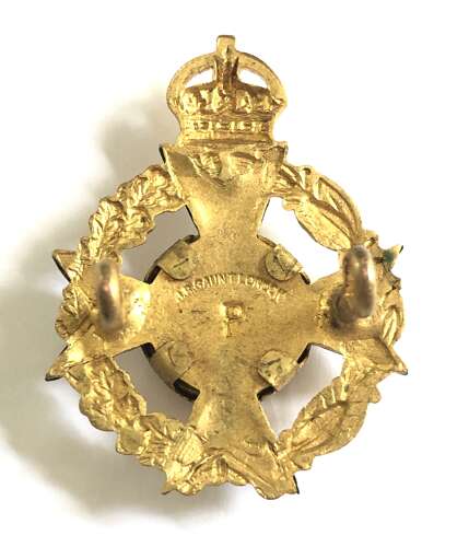 Royal Army Chaplain’s Department dress cap badge c. 1939-52 by Gaunt.