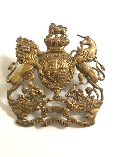 Royal Engineers Victorian  helmet plate c. 1878-1901