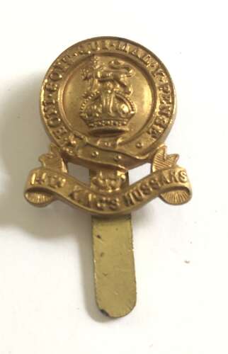 14th King’s Hussars field service cap badge c. 1915-22
