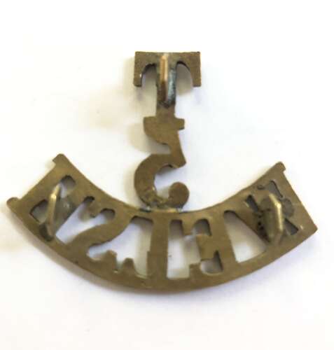 T / 5 / WELSH (Pontypridd) WW1 brass shoulder title