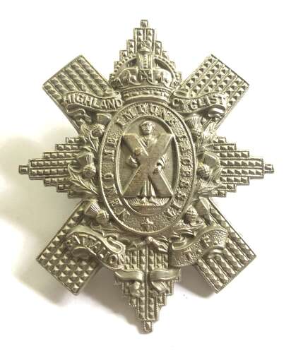 4th, 5th, 6th & 7th Bns. Black Watch (Royal Highlanders) glengarry badge c. 1908-15