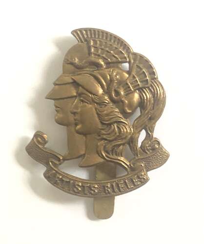 28th County of London Regiment Artists Rifles WW1 cap badge