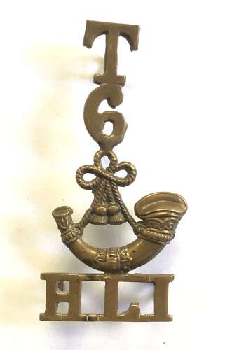 T 6 bugle HLI Highland Light Infantry WW1 Scottish shoulder title